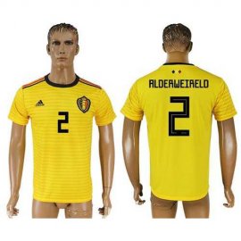 Belgium #2 Alderweireld Away Soccer Country Jersey