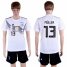 Germany #13 Muller White Home Soccer Country Jersey