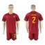 Roma #2 Rudiger Red Home Soccer Club Jersey