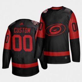 Carolina Hurricanes Custom Black Mens 2021 Stadium Series Outdoor Game Jersey