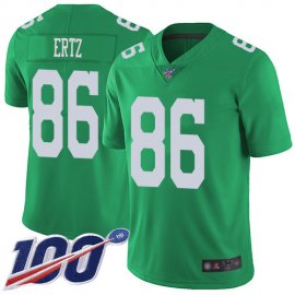Nike Philadelphia Eagles #86 Zach Ertz Green Mens Stitched NFL Limited Rush 100th Season Jersey