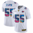 Kansas City Chiefs #55 Frank Clark Mens White Nike Multi-Color 2020 NFL Crucial Catch Limited NFL Jersey