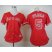 Los Angeles Angels #5 Albert Pujols Red Alternate Womens Stitched MLB Jersey