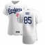 Los Angeles Dodgers #85 Dustin May Mens Nike White Home 2020 Authentic Player MLB Jersey