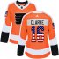Adidas Philadelphia Flyers #16 Bobby Clarke Orange Home Authentic USA Flag Womens Stitched NHL Jersey