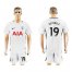 Tottenham Hotspur #19 Dembele White Home Soccer Club Jersey