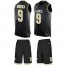Nike New Orleans Saints #9 Drew Brees Black Team Color Mens Stitched NFL Limited Tank Top Suit Jersey