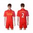 Liverpool #2 Johnson Red Home Soccer Club Jersey