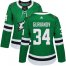 Adidas Dallas Stars #34 Denis Gurianov Green Home Authentic Womens Stitched NHL Jersey