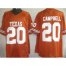 Texas Longhorns 20 Earl Campbell Orange NCAA Jerseys