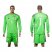 Germany #1 Neuer Green Goalkeeper Long Sleeves Soccer Country Jersey