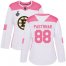 Adidas Boston Bruins #88 David Pastrnak White/Pink Authentic Fashion Stanley Cup Final Bound Womens Stitched NHL Jersey