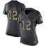 Nike Atlanta Falcons #12 Mohamed Sanu Sr Black Womens Stitched NFL Limited 2016 Salute to Service Jersey