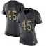 Nike Atlanta Falcons #45 Deion Jones Black Womens Stitched NFL Limited 2016 Salute to Service Jersey