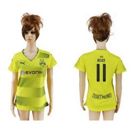 Womens Dortmund #11 Reus Home Soccer Club Jersey