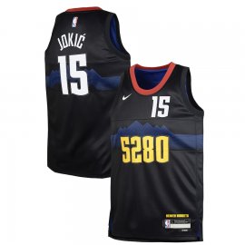 Nikola Jokic Denver Nuggets Nike Youth 2023/24 Swingman Replica Jersey – City Edition – Black