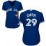 Toronto Blue Jays #29 Joe Carter Blue Alternate Womens Stitched MLB Jersey