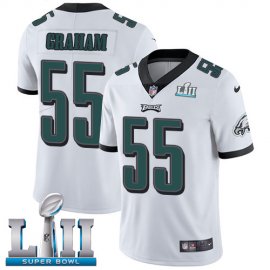 Nike Philadelphia Eagles #55 Brandon Graham White Super Bowl LII Mens Stitched NFL Vapor Untouchable Limited Jersey