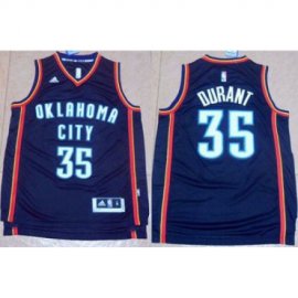 Oklahoma City Thunder #35 Kevin Durant Black New Fashion Stitched NBA Jersey