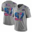 San Francisco 49ers #97 Nick Bosa Mens Nike Multi-Color 2020 NFL Crucial Catch NFL Jersey Greyheather