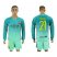 Barcelona #21 Gomes Sec Away Long Sleeves Soccer Club Jersey
