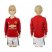 Manchester United Blank Home Long Sleeves Kid Soccer Club Jersey