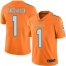 Nike Miami Dolphins #1 Tua Tagovailoa Orange Mens Stitched NFL Limited Rush Jersey