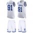 Nike Dallas Cowboys #91 L. P. Ladouceur White Mens Stitched NFL Limited Tank Top Suit Jersey