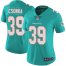 Nike Miami Dolphins #39 Larry Csonka Aqua Green Team Color Womens Stitched NFL Vapor Untouchable Limited Jersey