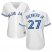 Toronto Blue Jays #27 Vladimir Guerrero Jr. White Home Womens Stitched MLB Jersey