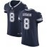 Nike Dallas Cowboys #8 Troy Aikman Navy Blue Team Color Mens Stitched NFL Vapor Untouchable Elite Jersey