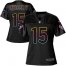 Nike Houston Texans #15 Will Fuller V Black Womens NFL Fashion Game Jersey