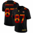 Tampa Bay Buccaneers #87 Rob Gronkowski Mens Black Nike Red Orange Stripe Vapor Limited NFL Jersey