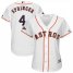 Houston Astros #4 George Springer Majestic Womens 2019 Postseason Official Cool Base Player Jersey White