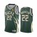 Nike Milwaukee Bucks #22 Khris Middleton Youth 2021 NBA Finals Champions Swingman Earned Edition Jersey Green Youth
