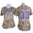 New York Mets #33 Matt Harvey Camo Womens Fashion Stitched MLB Jersey
