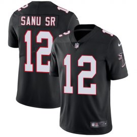 Nike Atlanta Falcons #12 Mohamed Sanu Sr Black Alternate Mens Stitched NFL Vapor Untouchable Limited Jersey