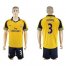 Arsenal #3 Gibbs Away Soccer Club Jersey