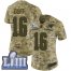Nike Los Angeles Rams #16 Jared Goff Camo Super Bowl LIII Bound Womens Stitched NFL Limited 2018 Salute to Service Jersey