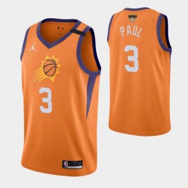 Phoenix Phoenix Suns #3 Chris Paul Mens 2021 NBA Finals Bound Statement Edition NBA Jersey Orange Mens