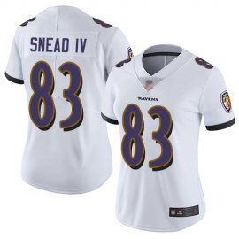 Nike Baltimore Ravens #83 Willie Snead IV White Womens Stitched NFL Vapor Untouchable Limited Jersey