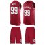 Nike Arizona Cardinals #99 J.J. Watt Red Team Color Mens Stitched NFL Limited Tank Top Suit Jersey