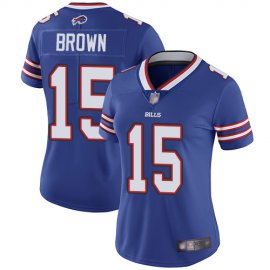 Nike Buffalo Bills #15 John Brown Royal Blue Team Color Womens Stitched NFL Vapor Untouchable Limited Jersey
