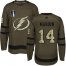 Adidas Tampa Bay Lightning #14 Pat Maroon Green 2022 Stanley Cup Final Patch Salute to Service Stitched NHL Jersey Mens