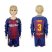 Barcelona #3 Pique Home Long Sleeves Kid Soccer Club Jersey