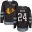 Adidas Chicago Blackhawks #24 Dominik Kahun Black 1917-2017 100th Anniversary Stitched NHL Jersey