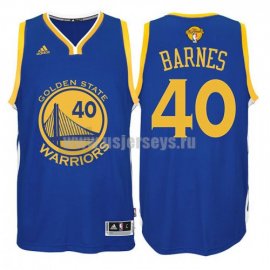 Mens Golden State Warriors #40 Harrison Barnes Royal Blue Stitched 2016 The Finals Road Swingman NBA Jersey