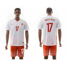 Holland #17 Narsingh Away Soccer Country Jersey