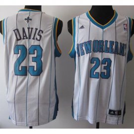 New Orleans Hornets 23# Anthony Davis White Revolution 30 Swingman NBA Jerseys Cheap
