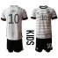 Germany #10 Ozil White Home Kid Soccer Country Jersey